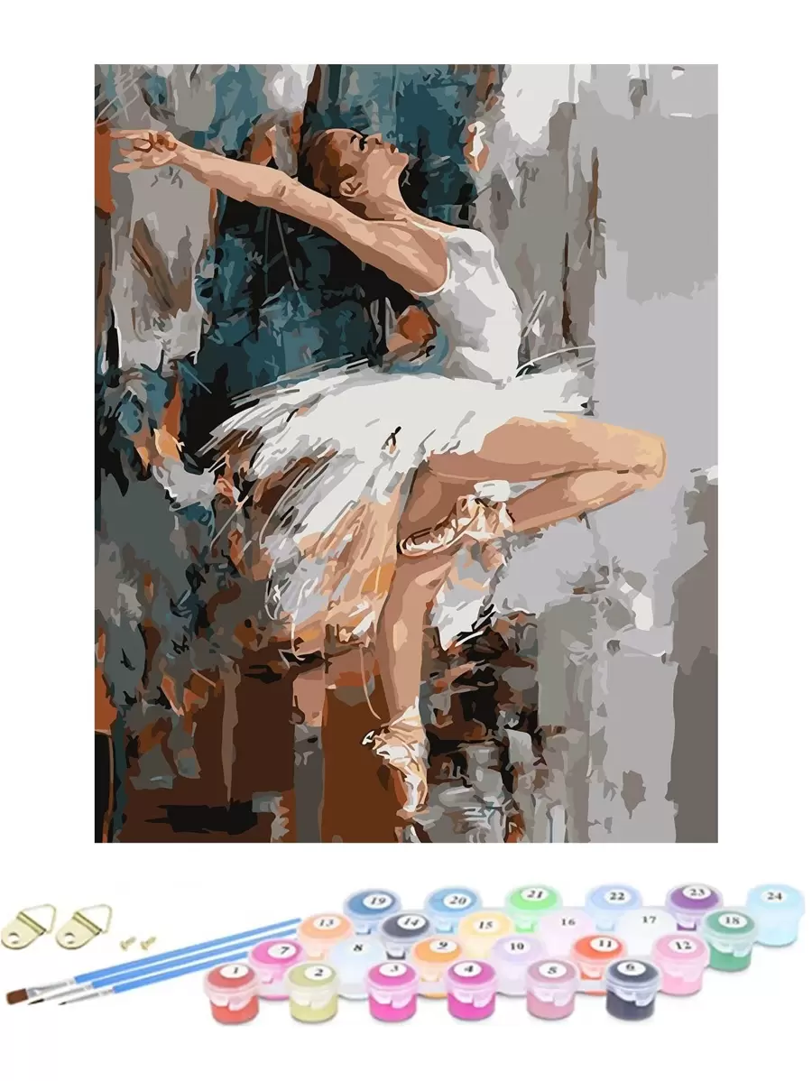 Set 1 di carattere design digitale Dipinto