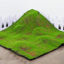 仿真苔蘚草地草花園假草皮綠草地地墊地毯家庭裝飾用品牆DIY花材料微景觀配件牆背景 - 綠色 - 查看 4