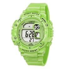Reloj electrónico deportivo multifuncional a color para hombre y mujer. - Verde - Ver 2