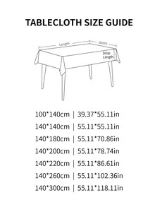 1入組編織織物桌布帶流蘇和蕾絲裝飾用品 - 橘色 - 查看 5