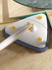 1入組手掌可水洗三角形拖把擦拭玻璃地面清潔家用多功能拖把布 - 灰色 - 查看 5