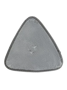 1入組手掌可水洗三角形拖把擦拭玻璃地面清潔家用多功能拖把布 - 灰色 - 查看 1