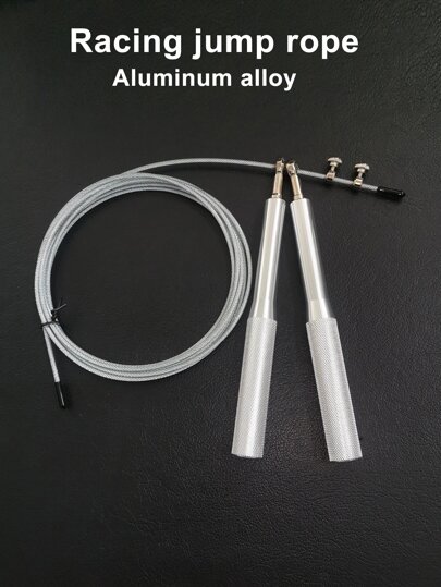 Pruple Aluminum Alloy Handle Steel Wire Cable Skipping Jump Rope