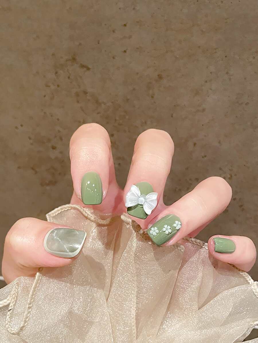 24 mẫu móng tay giả bất đối xứng đơn giản theo phong cách châu Âu và Mỹ, móng tay cánh hoa mùa hè, móng tay tròn vừa, dành cho các quý cô, trẻ em gái và học sinh, móng tay vuông ngắn có thể tái sử dụng, 1 miếng keo dán móng cộng với 1 miếng dũa móng (màu sắc của dũa móng ngẫu nhiên), thiết kế móng tay hình quả hạnh nhân, dành cho phụ nữ, hẹn hò, vui chơi bên bờ biển và các ngày lễ khác, sử dụng hoàn hảo cho đám cưới tại tiệm - Nhiều màu - Xem 1