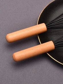 1pc Wooden Handle Egg Beater