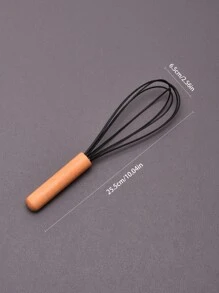1pc Wooden Handle Egg Beater