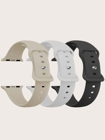 3 件男女通用经典双扣柔软防水腕带运动表带兼容 Apple Watch 44MM/45MM/49MM/38MM/40MM/41MM/42MM，兼容 Apple Watch Series Ultra/SE/8/7/6/5/4/3/2/1/Apple Watch 表带/Apple Watch 表壳，可作为学生返校礼物