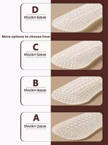 2入組矽膠腳跟貼,男女適用的抗滑腳底墊,防滑墊,腳跟護理保護套 - 無色 - 查看 2