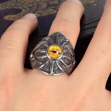 Rồng Mắt Nhẫn / Da rắn Mắt Nhẫn / Đúng mốt Không giới tính Qủa tặng Nhẫn / Mở Nhẫn - Màu xanh lam - Xem 3