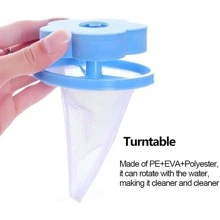 4入組洗衣機除毛捕集器過濾網袋清潔球袋臟纖維收集器過濾器洗衣球盤，洗衣機羊毛網袋，可重複使用家用毛髮過濾器 - 彩色 - 查看 6