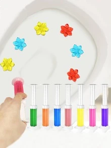 1pc Blue Toilet Cleaner - Blue - View 1