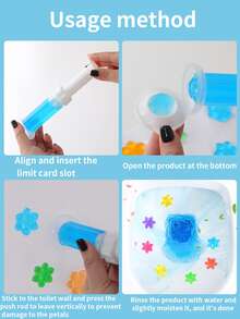 1pc Blue Toilet Cleaner - Blue - View 3