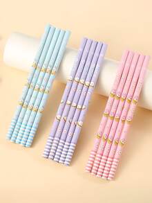 6支裝隨機包裝卡通HB學生書寫鉛筆 - 彩色 - 查看 5