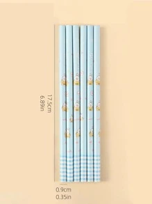 6支裝隨機包裝卡通HB學生書寫鉛筆 - 彩色 - 查看 6