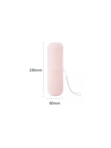 مجموعة حامل فرشاة الأسنان للسفر بألوان عشوائية مع كوب غسول الفم، فرشاة الأسنان، كوب ماء بتصميم بسيط