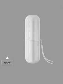 مجموعة حامل فرشاة الأسنان للسفر بألوان عشوائية مع كوب غسول الفم، فرشاة الأسنان، كوب ماء بتصميم بسيط