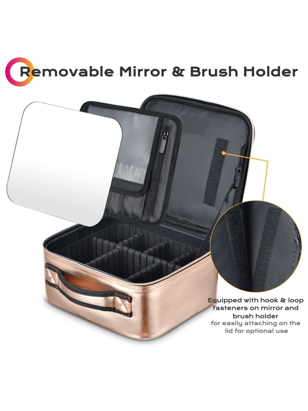 BYOOTIQUE Large Makeup Bag Travel Portable Cosmetic Storage Case with