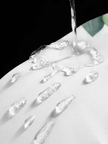 1pc Digital Printed Waterproof Antibacterial Shower Curtain Home Bathroom Decor Summer Bathroom Accessories Back To School