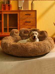 Bear Paw Design Creative Pet Bed - Khaki - View 2