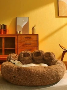 Bear Paw Design Creative Pet Bed - Khaki - View 7