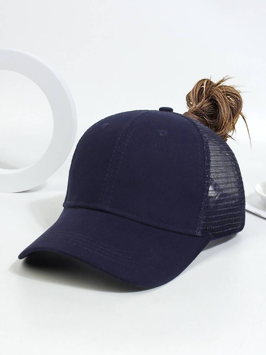 Sombrero de camionero unicolor - Azul Marino - Ver 1