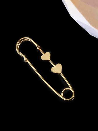 心形装饰别针设计胸针