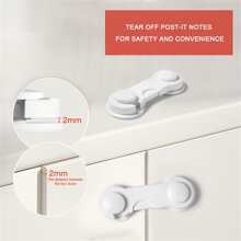 5pcs Adjustable Baby Child Drawer Locks - White - View 5