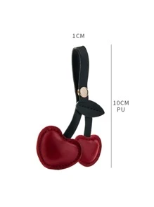 Móc chìa khóa quả anh đào nhỏ sáng tạo Phong cách đồng quê Móc chìa khóa trái cây bằng da Mặt dây chuyền túi Mặt dây chuyền móc chìa khóa xe hơi Phụ kiện nhỏ Túi quà Trang trí quà tặng Đồ trang trí Mặt dây chuyền quả anh đào Mặt dây chuyền túi anh đào Quà tặng Valentine - Đỏ - Xem 3