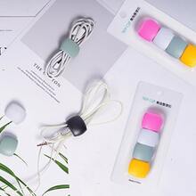 5pcs Random Color Cable Management Holder, Travel Cable Organizer, Cable Winder, Cable Tidy Clips, Multifunctional Cable Wrap - Multicolor - View 6
