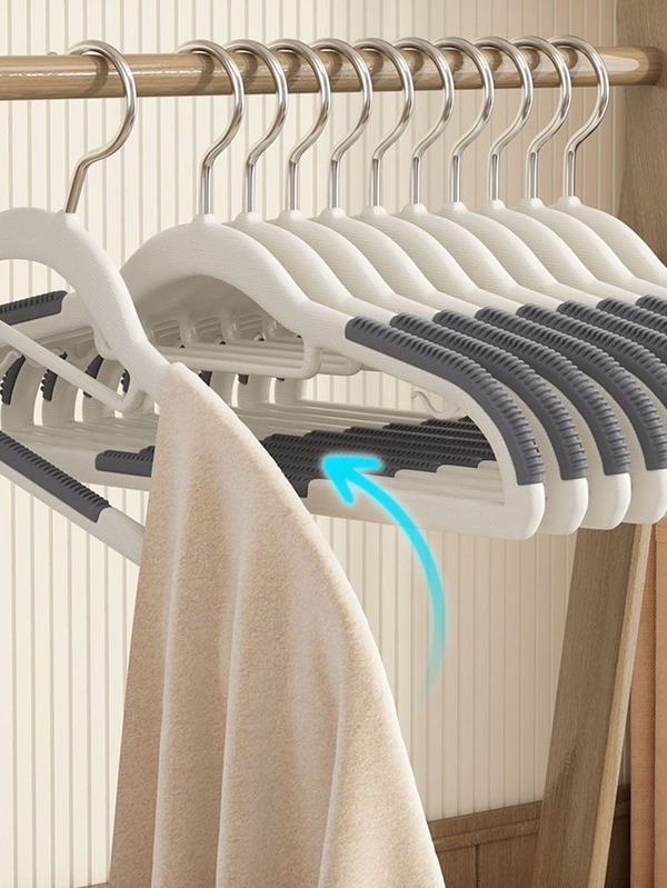 5pcs Light Grey Hangers SHEIN USA