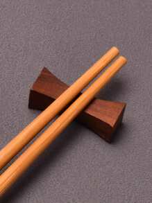 1 支白色印花竹筷子碳化竹筷子圣诞礼物