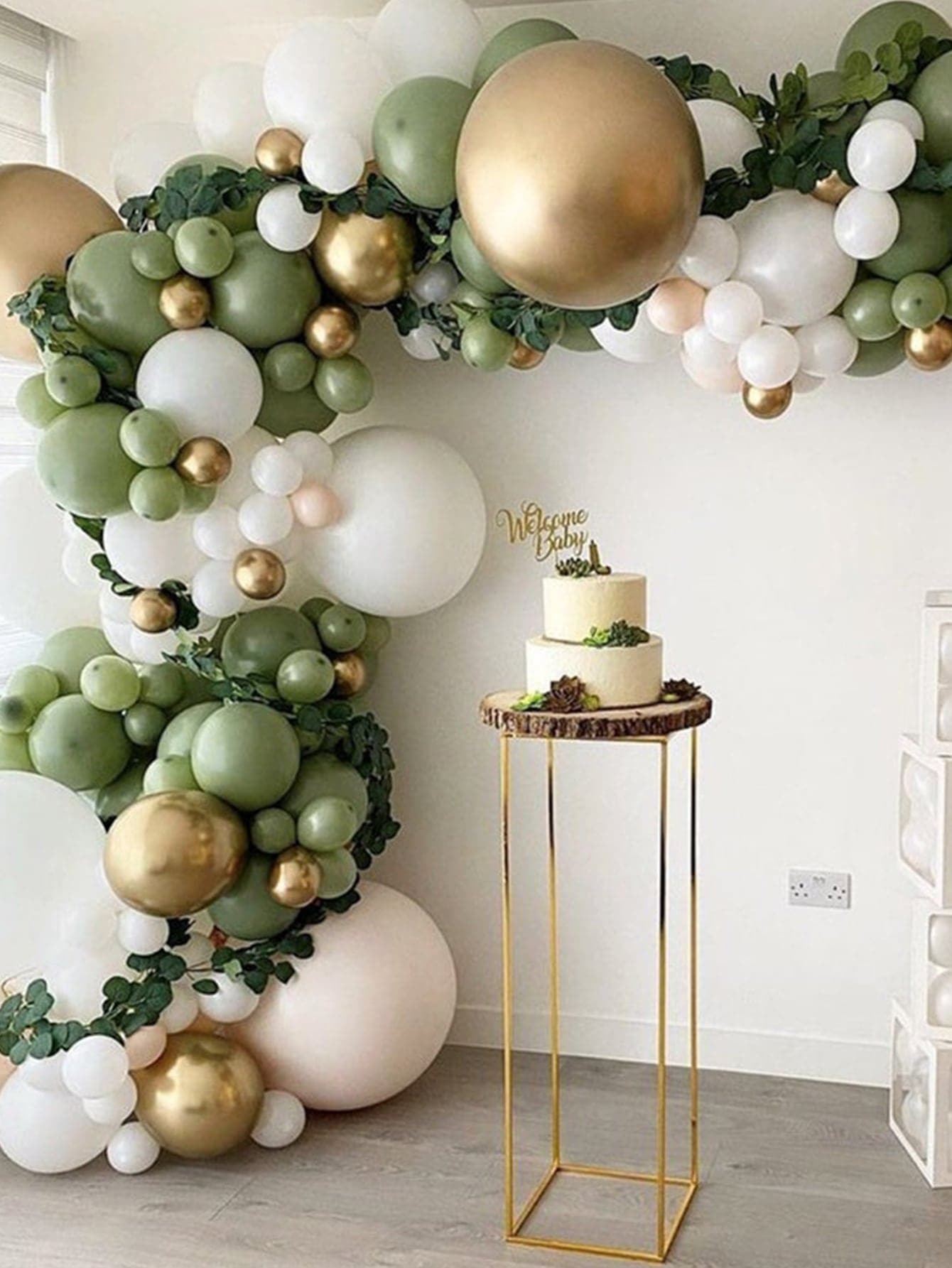 124入組乳膠氣球花環 - 彩色 - 查看 1