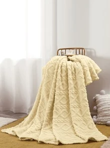 1 pieza Manta moderno sencillo jacquard sofá acondicionamiento para casa - Beis - Ver 1