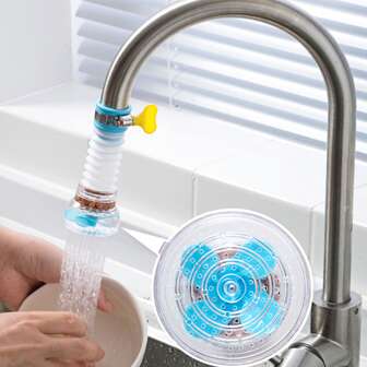 1 pieza de plástico agua grifo Boquilla de spray con Filtro para cocina Grifo , giratorio , extensible , de salpicar