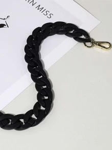 Yogodlns 極簡主義鏈條包帶，包配件 DIY 配件，可調式替換肩帶，時尚耐用 - 黑色 - 查看 2