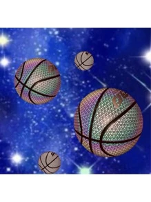 Glow In The Dark Basketball - White - View 3
