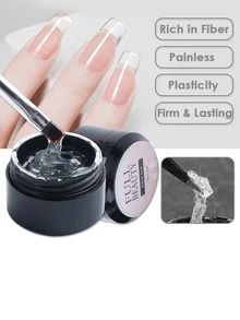 FULL BEAUTY 5 Ml De Gel De Reparación De Fibras Para Uñas, Gel De Esmalte De Uñas De Seda De Fibra De Vidrio Con Remojo Para Extensión Acrílica, Para Construir Y Prolongar La Protección De Las Uñas - transparente - Ver 5