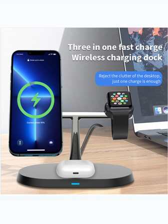 1pc Multi-Function Fast Charging Wireless Charger Holder