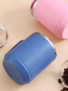 1 Pieza Taza De Acero Inoxidable Al Vacío Con Base De Calentamiento, Taza De Café, Taza Al Vacío - Azul - Ver 4