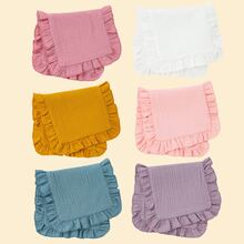 6pcs Solid Double Gauze Baby Burp Rag Shoulder Cloth Baby Muslin Fabric Burp Cloths - Multicolor - View 2