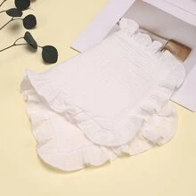 6pcs Solid Double Gauze Baby Burp Rag Shoulder Cloth Baby Muslin Fabric Burp Cloths - Multicolor - View 8