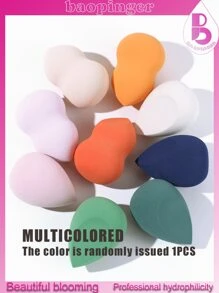 Bọt biển trang điểm , Giọt nước Làm đẹp Bọt biển 1 Miếng Màu sắc tùy ý Hình giọt nước Mỹ phẩm Trứng Trang điểm Máy xay - Hồng - Xem 2