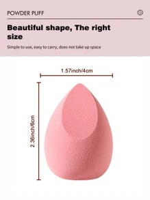 2pcs Makeup Sponges, Suitable For Cream And Powder Concealers, Loose Powder And Other Cosmetics Application - Multicolor - View 5