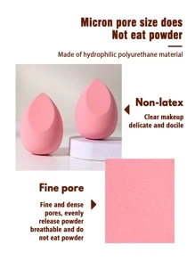 2pcs Makeup Sponges, Suitable For Cream And Powder Concealers, Loose Powder And Other Cosmetics Application - Multicolor - View 3