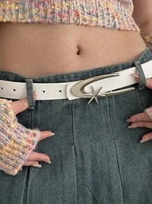 Thắt lưng trang trí ngôi sao - trắng - Xem 1
