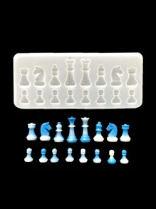 Chess Themed Silicone Resin Molds - Clear - View 2
