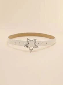 星星扣帶 街頭潮流 - 白色 - 查看 3