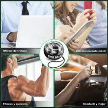 Wrist Gyro Ball, Forearm Exerciser Gyro Ball, Hand Enhancer, Forearm Exercise, Used, To Strengthen Arms, Fingers, Wrist Bones And Muscles (Color Will Change) - Black - View 5