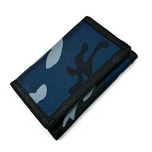 Portfel sportowy RFID Trifold Canvas Outdoor Sports Portfel na prezenty urodzinowe Portfel dla dzieci Kobiety Mężczyźni Torba ze wzorem Prezent Camo dla mężczyzn Portfel Portfel Portfel Mały portfel Portfel męski Portfel skórzany