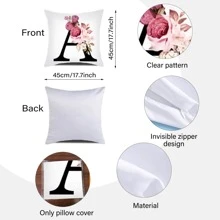 Cái Ban Đầu & Họa Tiết Hoa Vỏ Gối (Không Có Lõi Gối) Để Bảo Vệ Eo, Sofa Nhà, Giường, Xe Hơi, Trang Trí Văn Phòng - Nhiều màu - Xem 8